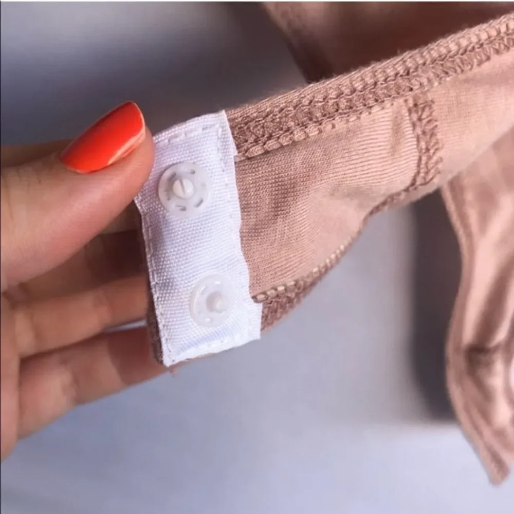Free Press Rose Pink Velvet Bodysuit - Picture 8 of 8
